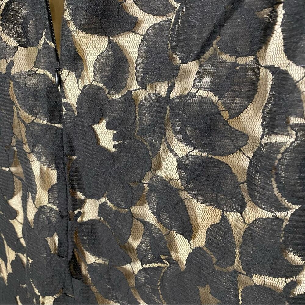 Liv by Habitat Women’s Size 12 Sleeveless Black Lace Overlay LBD Cocktail Dress - Picture 9 of 11